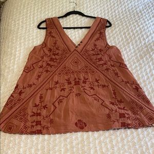 Free People embroidered tunic - Medium